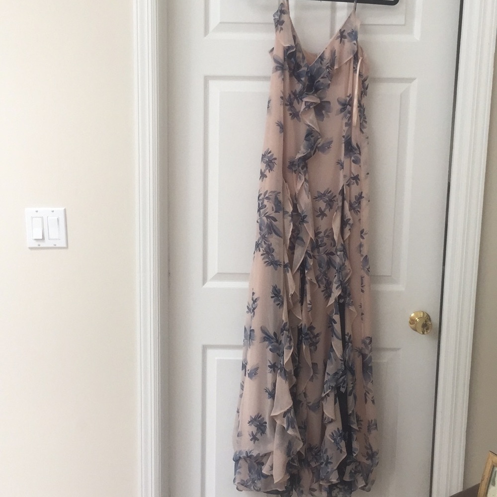 BCBG gorgeous fun and flirty soft floral gown